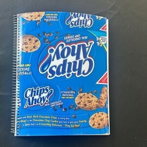 Vintage Chips Ahoy Cookie Wrapper Spiral Notebook